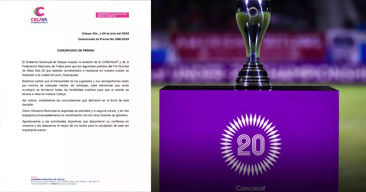 COMUNCIADO CELAYA CONCACAF